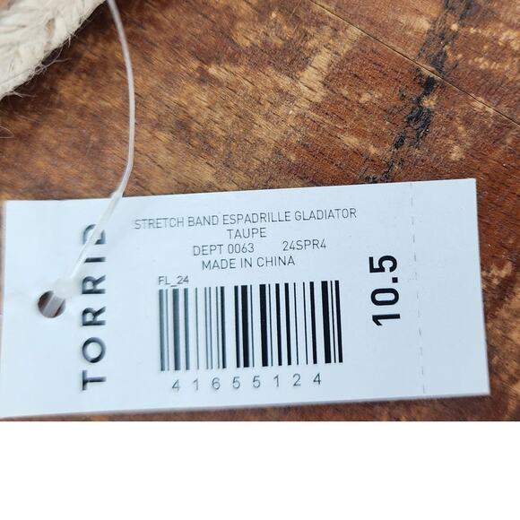 New Torrid Stretch Band Espadrilles Gladiator Sandals Size 10.5 WW Extra Wide - Picture 3 of 5